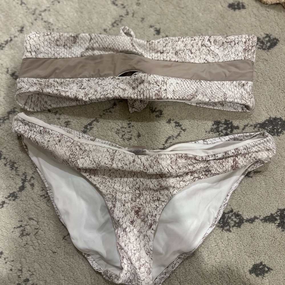 PQ Swim Snakeskin Bikini Set